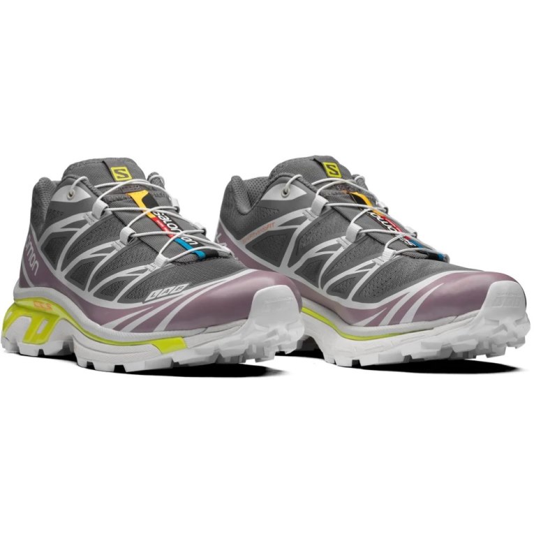 Salomon Xt-6 Men's Sneakers Dark Grey / Purple | 069-DAYFGN