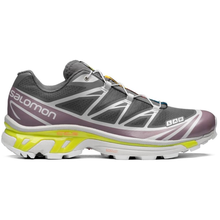 Salomon Xt-6 Men\'s Sneakers Dark Grey / Purple | 069-DAYFGN