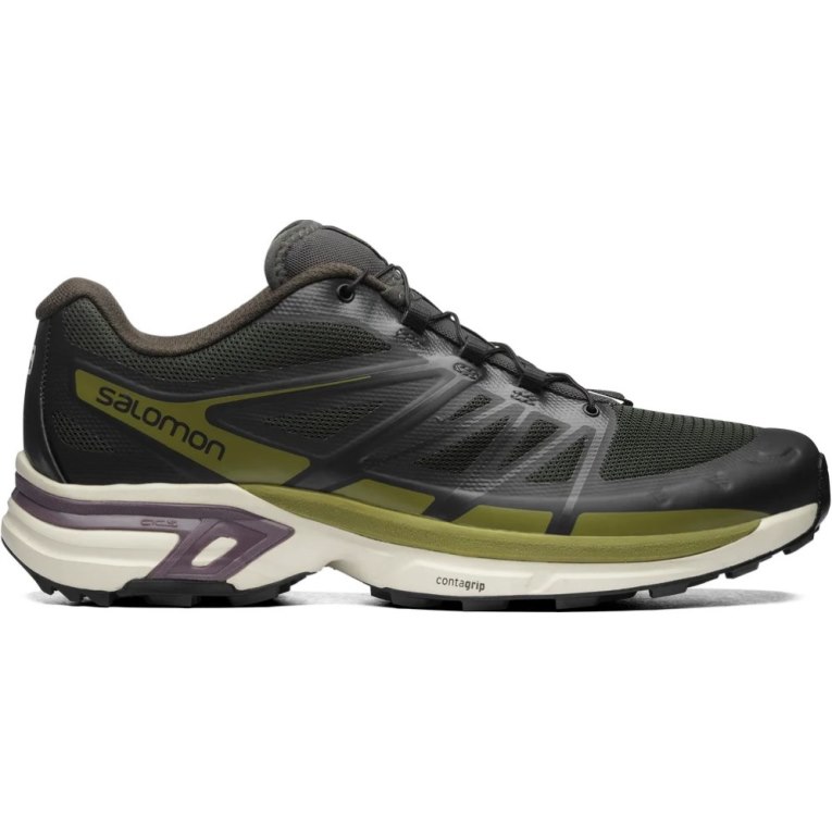 Salomon Xt-wings 2 Men\'s Sneakers Black / Olive | 649-UTCGYO