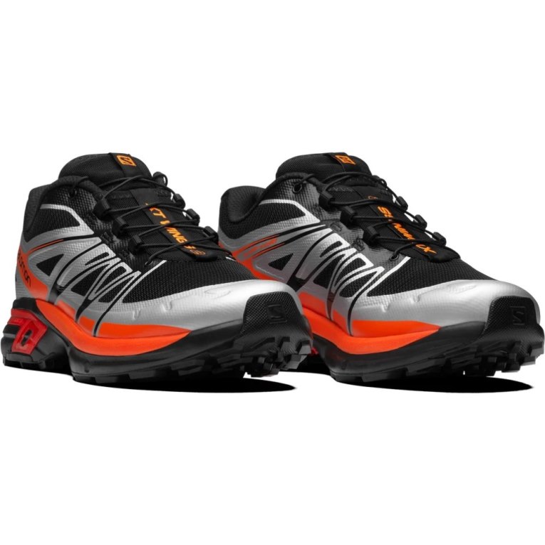 Salomon Xt-wings 2 Men's Sneakers Black / Silver / Orange | 850-QRMCTI