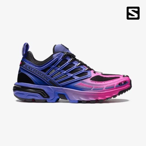 Salomon Acs Pro For L'art De L'automobile Men's Sneakers Blue / Pink | 157-CRHGMI