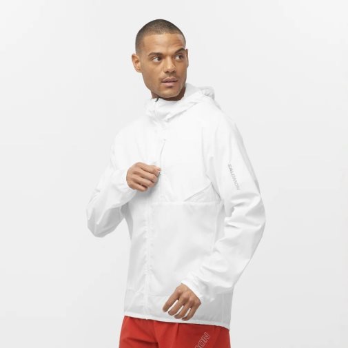 Salomon Bonatti Cross Men's Windbreaker White | 106-ZOCLPT