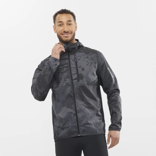 Salomon Bonatti Cross Men's Windbreaker Black | 360-OPIFYK