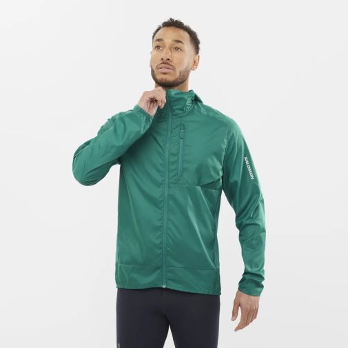 Salomon Bonatti Cross Men's Windbreaker Green | 491-VAMHYI