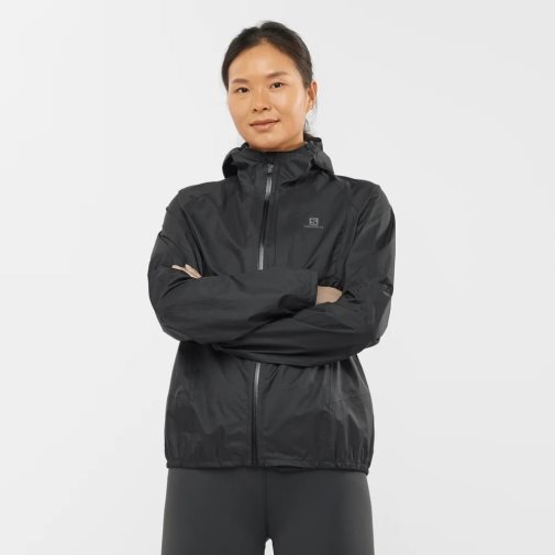 Salomon Bonatti Waterproof Women's Shell Jackets Black | 359-TBNWDF