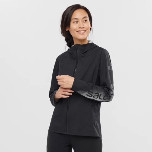 Salomon Bonatti Waterproof Women's Shell Jackets Black | 871-VAGMDO