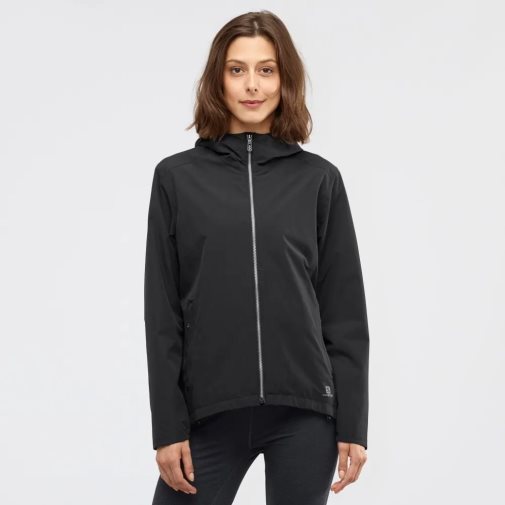 Salomon Comet Wp Jkt W Women's Shell Jackets Black | 816-NRQCFV