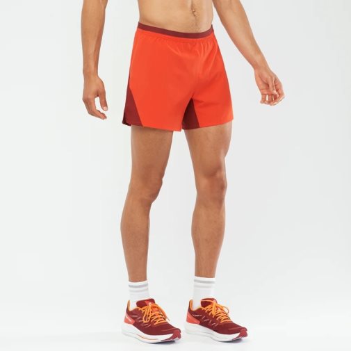 Salomon Cross 5'' Men's Shorts Red | 752-ATBGMY