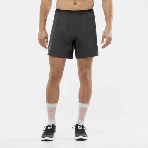 Salomon Cross 7'' No Liner Men's Shorts Black | 751-VRYLHG