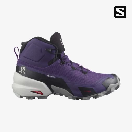 Salomon Cross Hike Mid GTX Women's Hiking Boots Purple | 072-ZXMUTC