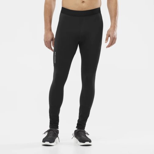 Salomon Cross Men's Running Tights Black | 417-SZTOCF