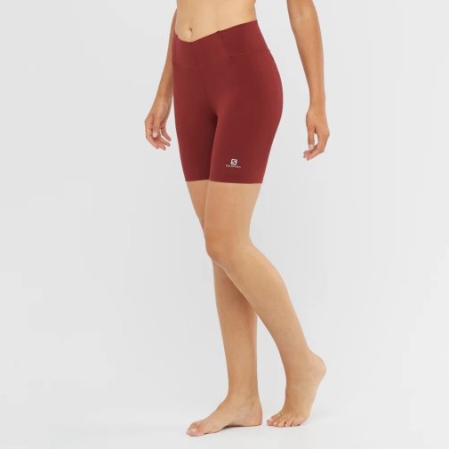 Salomon Cross Multi 7'' Short Women's Running Tights Red | 193-FJOLYM