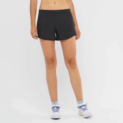 Salomon Cross Rebel 4'' Women's Running Shorts Black | 208-OZMPEU