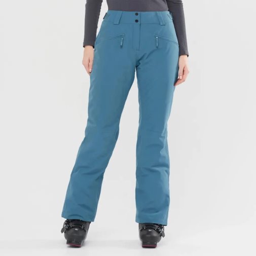 Salomon Edge Women's Ski Pants Blue | 812-LGXJKB