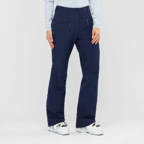 Salomon Edge Women's Ski Pants Navy | 306-ZTJGWM