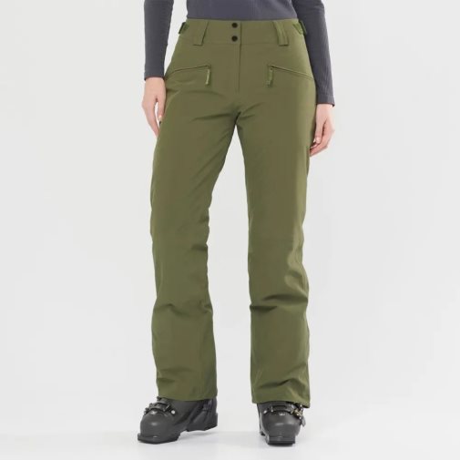 Salomon Edge Women's Ski Pants Olive | 742-IJQNWD