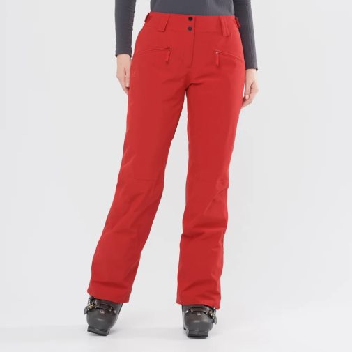 Salomon Edge Women's Ski Pants Red | 367-RQJGON