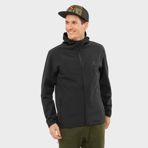 Salomon Essential Waterproof 2.5 L Men's Shell Jackets Black | 947-FXVAIC