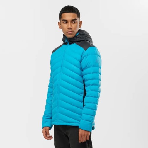 Salomon Essential Xwarm Down Men's Insulated Jackets Turquoise | 314-SJQXRB