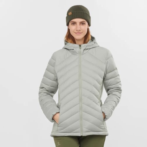 Salomon Essential Xwarm Down Women's Insulated Jackets Mint | 018-XSQAOP