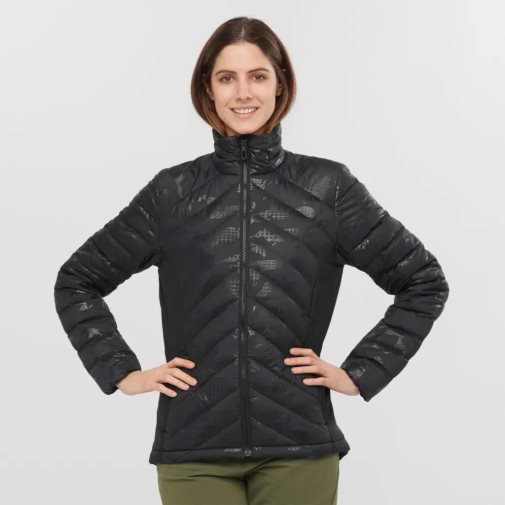 Salomon Essential Xwarm Down Women's Insulated Jackets Black | 972-SYFRLP