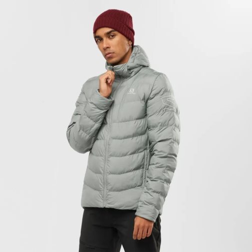 Salomon Essential Xwarm Men's Insulated Jackets Grey | 643-GHEIQY