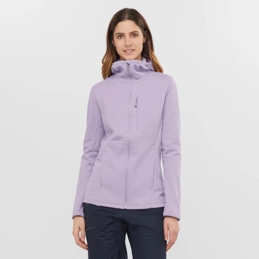 Salomon Essential Xwarm Women's Jackets Lavender | 953-CHXERW