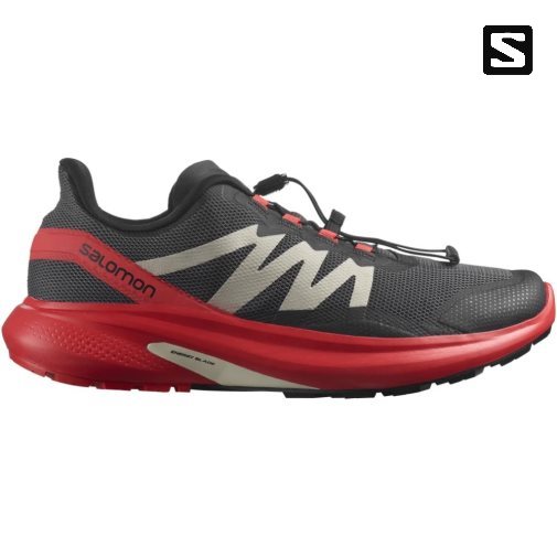 Salomon Hypulse Men's Trail Running Shoes Black / Red | 926-OMWGPF