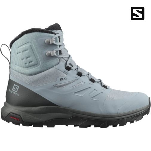 Salomon Outblast Thinsulate Climasalomon Waterproof Women's Winter Boots Light Blue | 318-BRFVNT