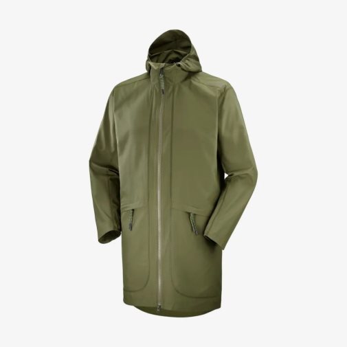 Salomon Outlife Long Packable Women's Windbreaker Olive | 986-IBGNPH