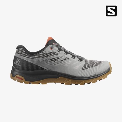 Salomon Outline GTX Men's Hiking Shoes Grey | 685-PHKDVY