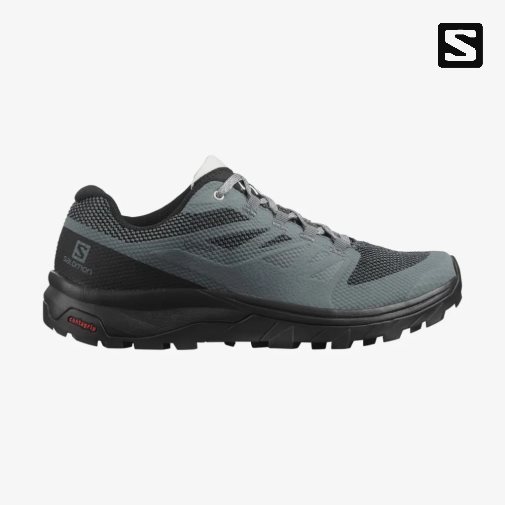 Salomon Outline GTX Women's Hiking Shoes Black / Dark Grey | 417-TIZYXB