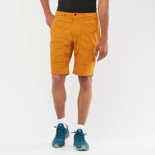 Salomon Outrack Men's Shorts Yellow | 617-HMKXJW