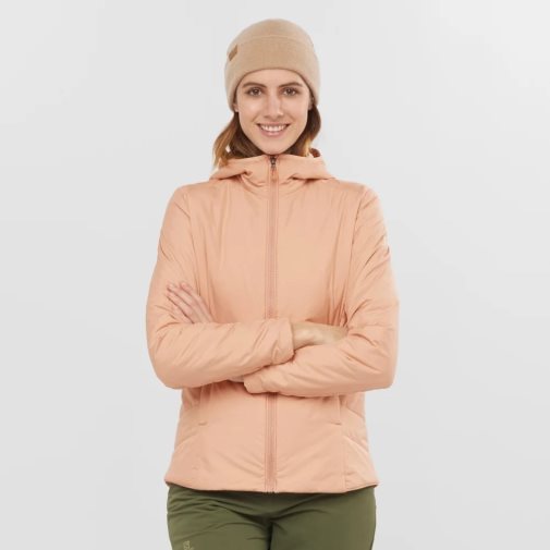 Salomon Outrack Women's Insulated Jackets Apricot | 718-HVCIWM