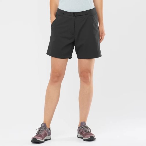 Salomon Outrack Women's Running Shorts Black | 086-WILUMT