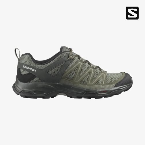 Salomon Pathfinder Men's Hiking Shoes Olive | 876-SGMCQT