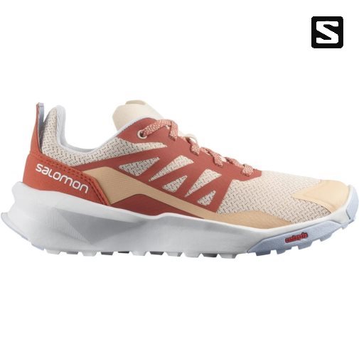 Salomon Patrol Kids' Hiking Shoes Beige / Red | 796-YXRITE