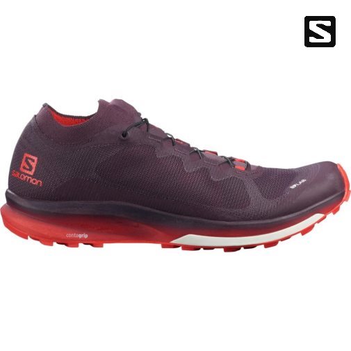 Salomon S/Lab Ultra 3 Women's Trail Running Shoes Burgundy | 296-QMFXNG