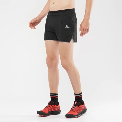 Salomon Sense Aero 3'' Men's Shorts Black | 094-HKENMC