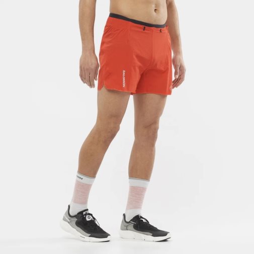 Salomon Sense Aero 5'' Men's Shorts Red | 903-ULPRFA