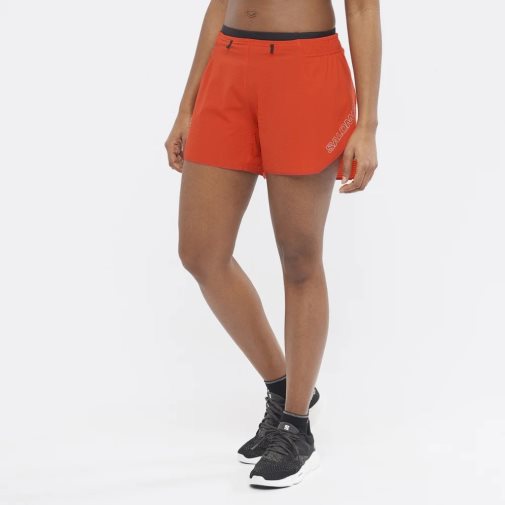 Salomon Sense Aero 5'' Women's Running Shorts Red | 952-UPWVGH