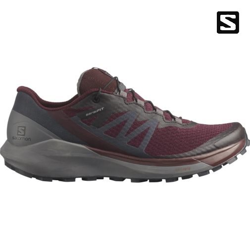 Salomon Sense Ride 4 Women's Trail Running Shoes Burgundy / Dark Grey | 389-XYTRVU