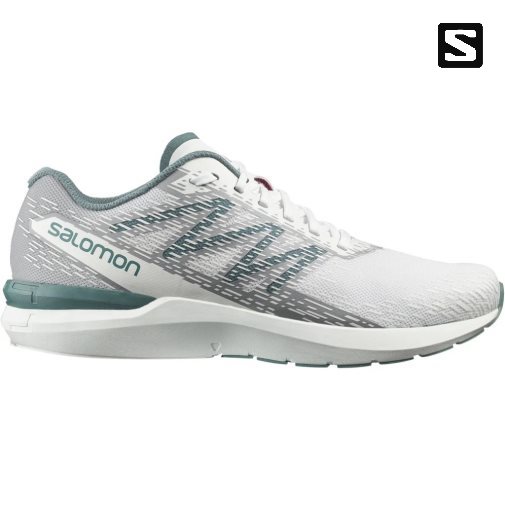 Salomon Sonic 5 Balance Men's Running Shoes White / Grey | 826-RJPUXZ