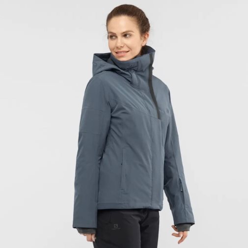 Salomon Speed Women's Insulated Jackets Navy | 239-QMISXF