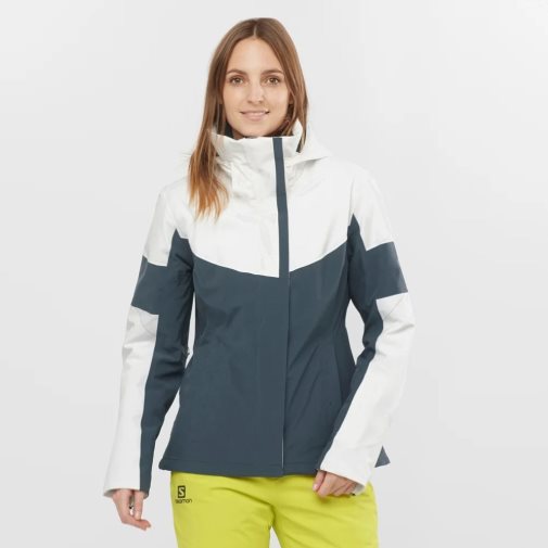 Salomon Speed Women's Insulated Jackets White / Black | 375-THKOAX