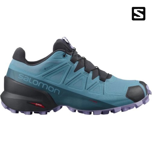 Salomon Speedcross 5 GTX Women's Trail Running Shoes Turquoise | 045-RDNZFX