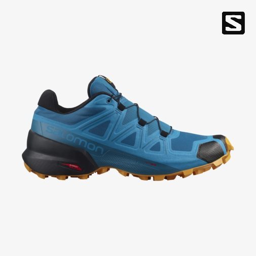 Salomon Speedcross 5 Men's Trail Running Shoes Blue | 903-IBJARV