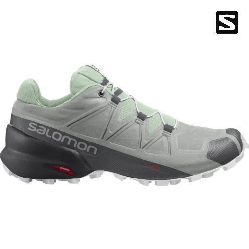 Salomon Speedcross 5 Women's Trail Running Shoes Grey / Mint | 169-LHXKIM