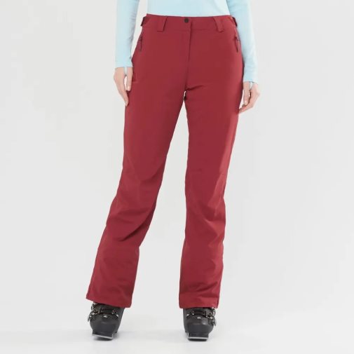 Salomon The Brilliant Women's Ski Pants Red | 461-VTCURP