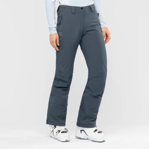 Salomon The Brilliant Women's Ski Pants Dark Grey | 543-MQOJXL